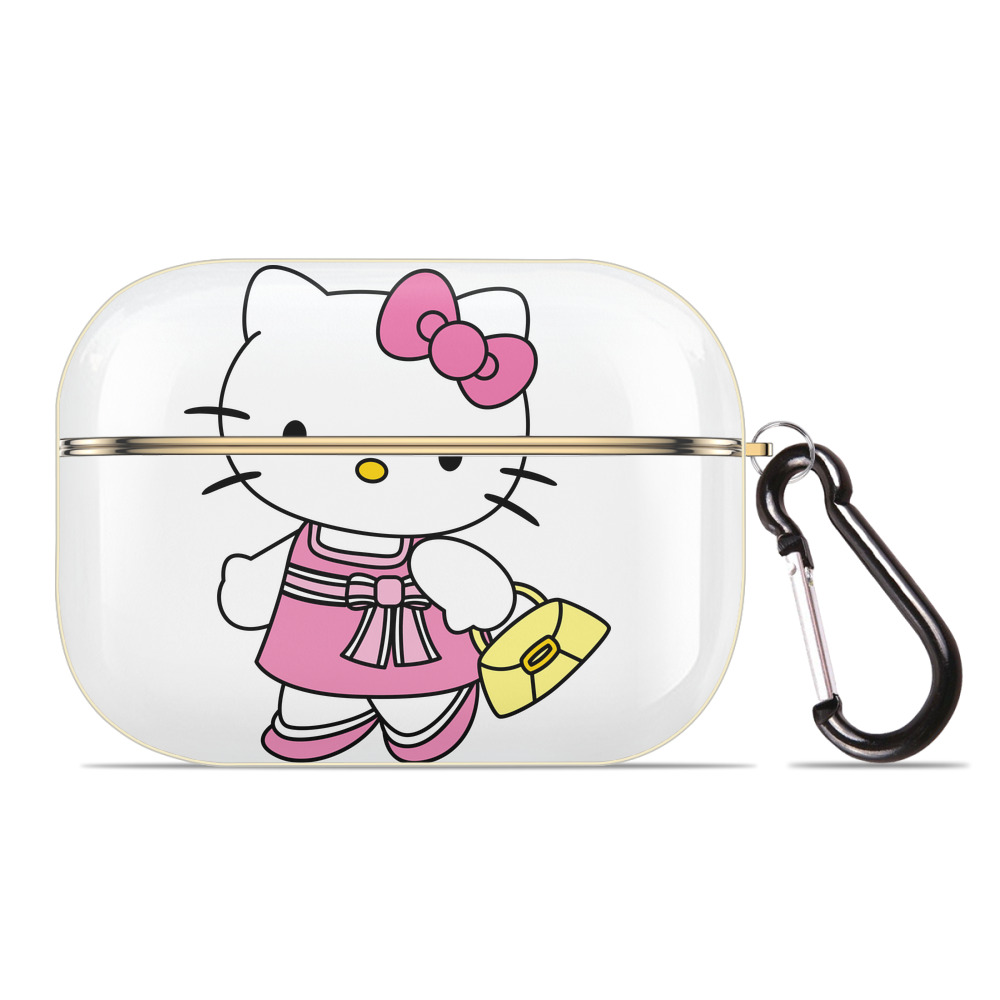 （画像用） Hello Kitty ハローキティ 【AirPods Pro用】ハードシェル保護ケース｜耐衝撃・防指紋・カラビナ付き商品仕様