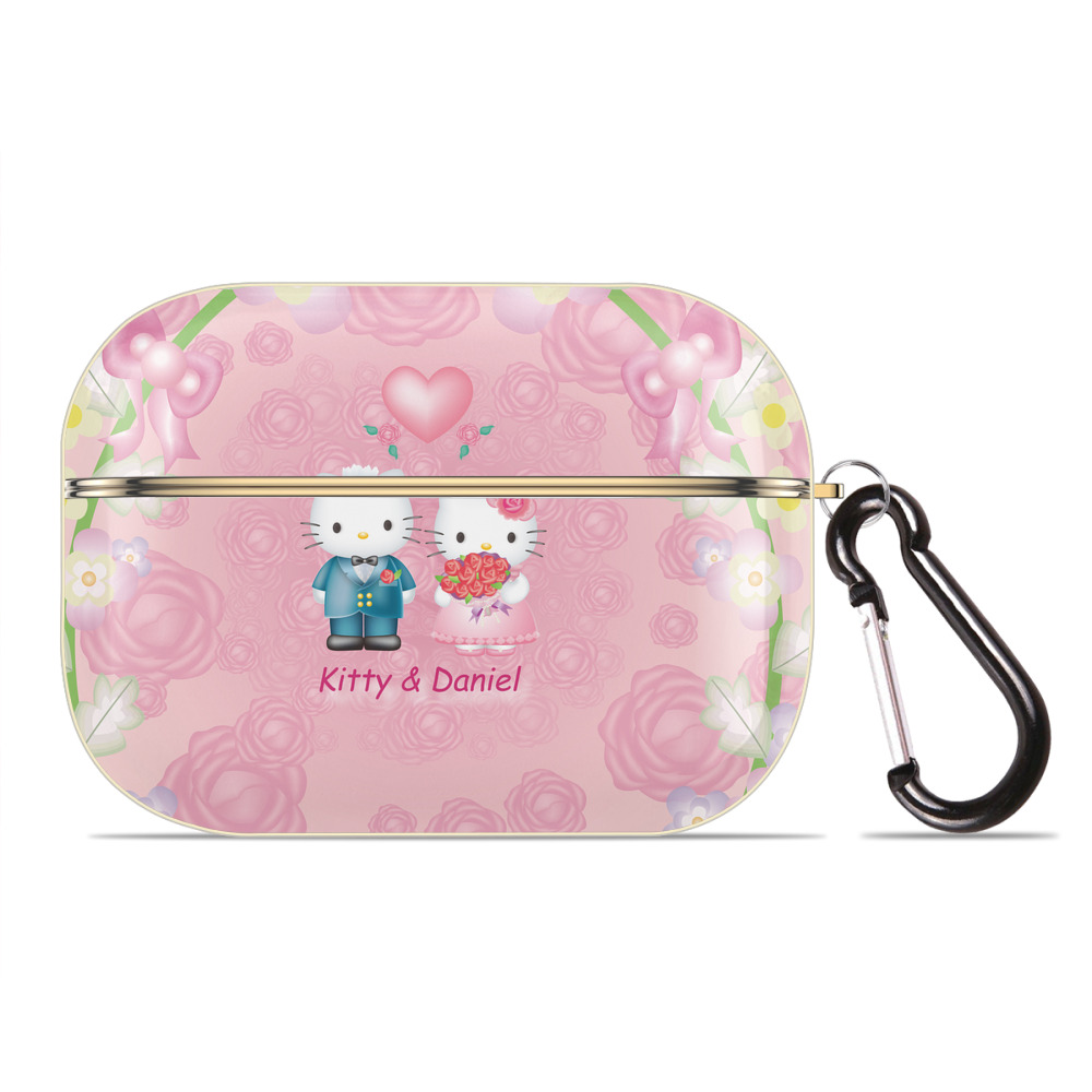 （画像用） Hello Kitty ハローキティ 【AirPods Pro用】ハードシェル保護ケース｜耐衝撃・防指紋・カラビナ付き商品仕様