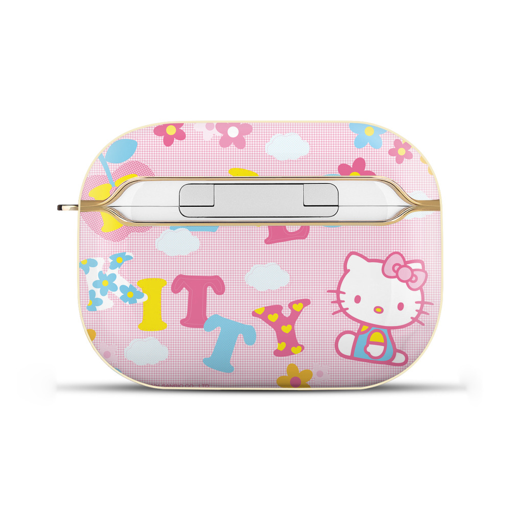 （画像用） Hello Kitty ハローキティ 【AirPods Pro用】ハードシェル保護ケース｜耐衝撃・防指紋・カラビナ付き商品仕様