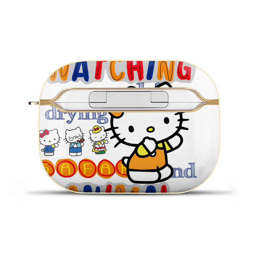 （画像用） Hello Kitty ハローキティ 【AirPods Pro用】ハードシェル保護ケース｜耐衝撃・防指紋・カラビナ付き商品仕様