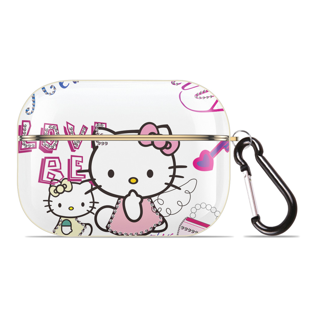 （画像用） Hello Kitty ハローキティ 【AirPods Pro用】ハードシェル保護ケース｜耐衝撃・防指紋・カラビナ付き商品仕様