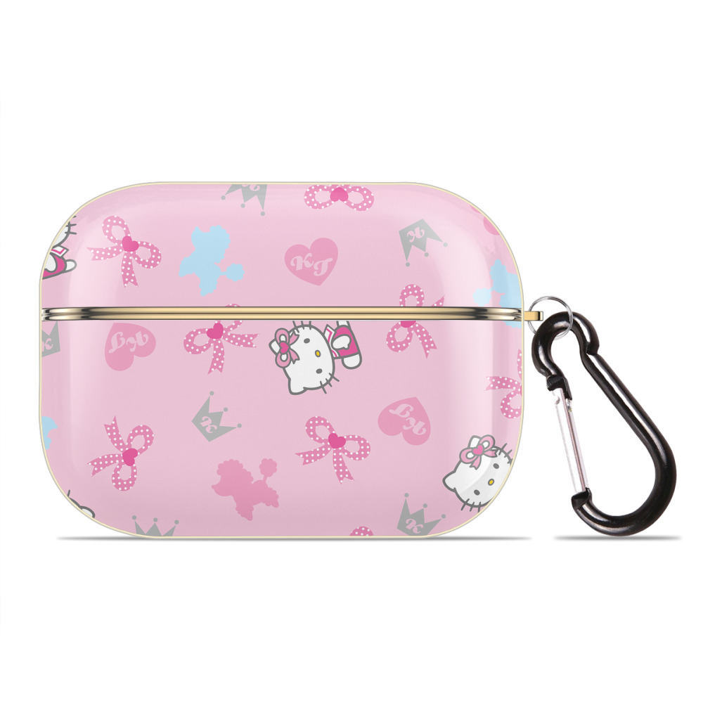 （画像用） Hello Kitty ハローキティ 【AirPods Pro用】ハードシェル保護ケース｜耐衝撃・防指紋・カラビナ付き商品仕様