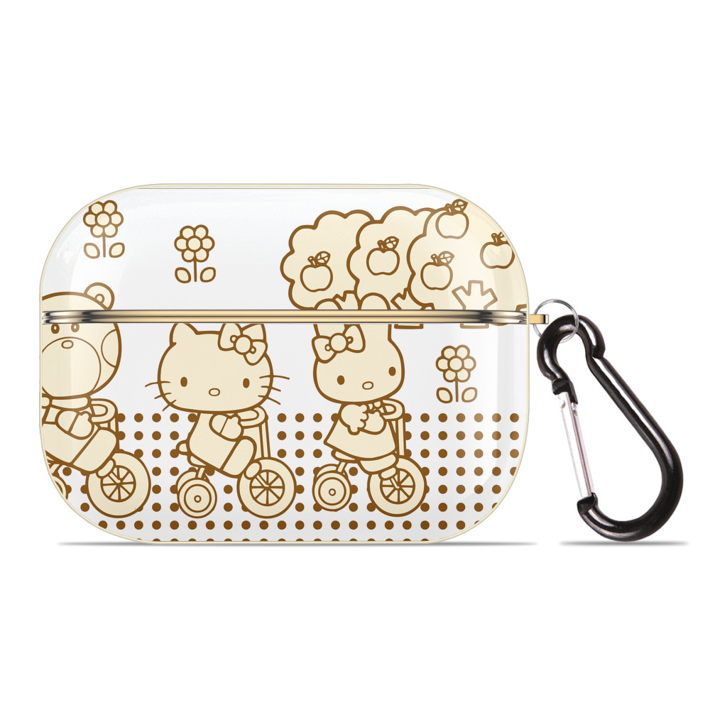 （画像用） Hello Kitty ハローキティ 【AirPods Pro用】ハードシェル保護ケース｜耐衝撃・防指紋・カラビナ付き商品仕様