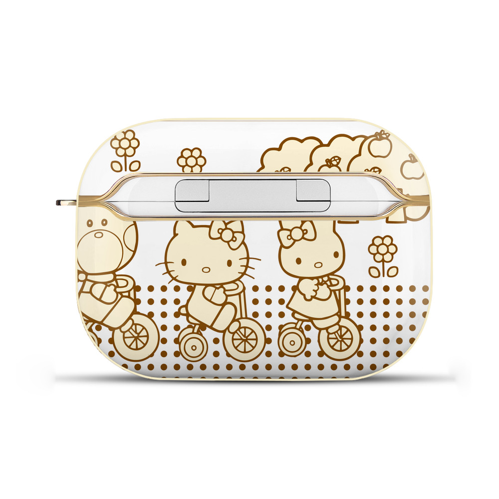 （画像用） Hello Kitty ハローキティ 【AirPods Pro用】ハードシェル保護ケース｜耐衝撃・防指紋・カラビナ付き商品仕様