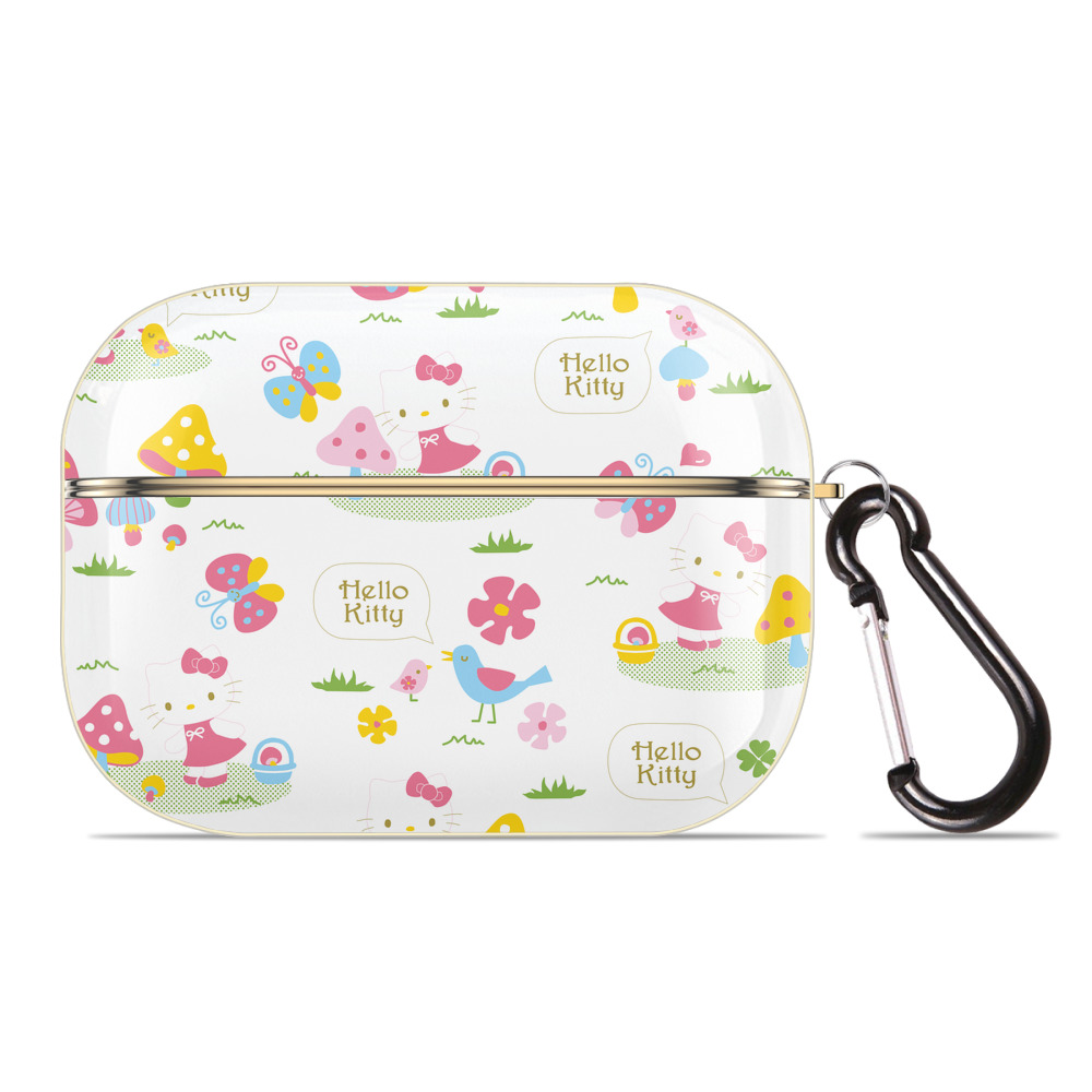 （画像用） Hello Kitty ハローキティ 【AirPods Pro用】ハードシェル保護ケース｜耐衝撃・防指紋・カラビナ付き商品仕様