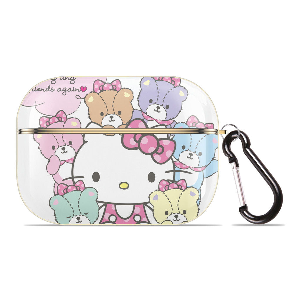 （画像用） Hello Kitty ハローキティ 【AirPods Pro用】ハードシェル保護ケース｜耐衝撃・防指紋・カラビナ付き商品仕様