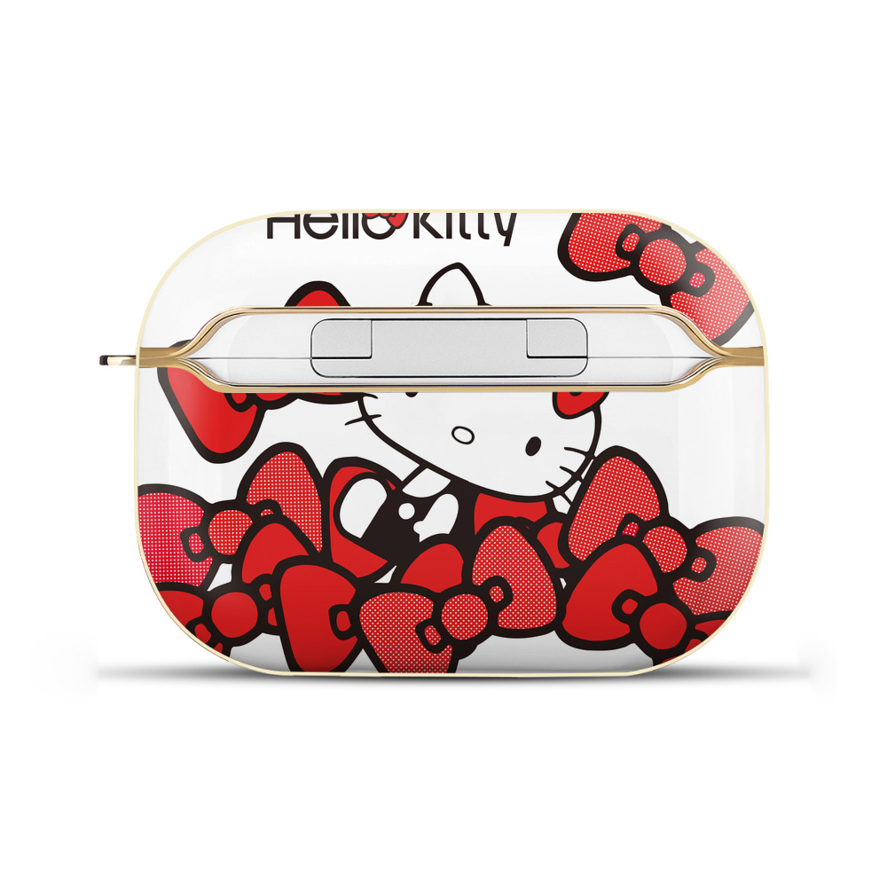 （画像用） Hello Kitty ハローキティ 【AirPods Pro用】ハードシェル保護ケース｜耐衝撃・防指紋・カラビナ付き商品仕様