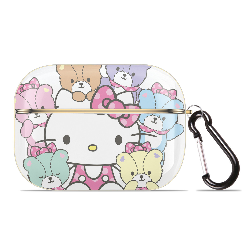 （画像用） Hello Kitty ハローキティ 【AirPods Pro用】ハードシェル保護ケース｜耐衝撃・防指紋・カラビナ付き商品仕様