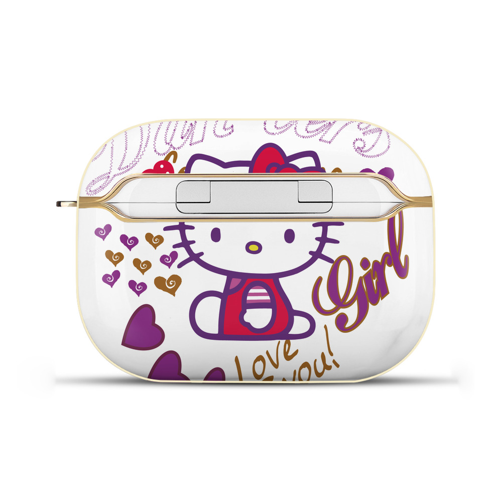 （画像用） Hello Kitty ハローキティ 【AirPods Pro用】ハードシェル保護ケース｜耐衝撃・防指紋・カラビナ付き商品仕様