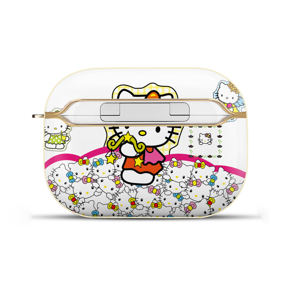 （画像用） Hello Kitty ハローキティ 【AirPods Pro用】ハードシェル保護ケース｜耐衝撃・防指紋・カラビナ付き商品仕様
