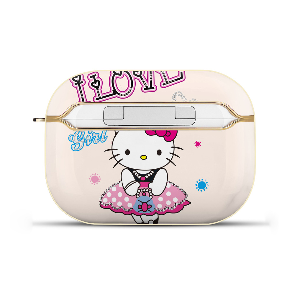 （画像用） Hello Kitty ハローキティ 【AirPods Pro用】ハードシェル保護ケース｜耐衝撃・防指紋・カラビナ付き商品仕様