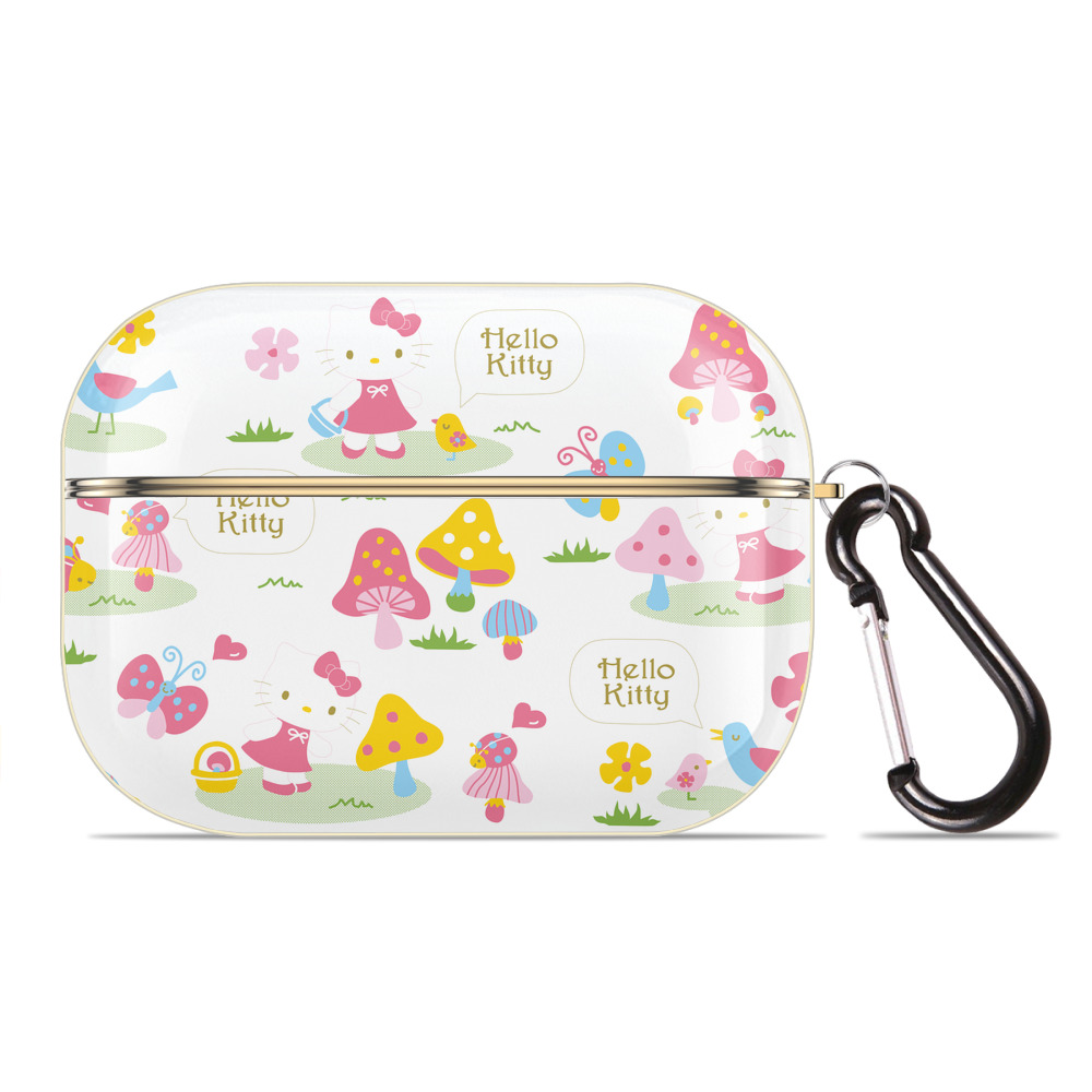 （画像用） Hello Kitty ハローキティ 【AirPods Pro用】ハードシェル保護ケース｜耐衝撃・防指紋・カラビナ付き商品仕様