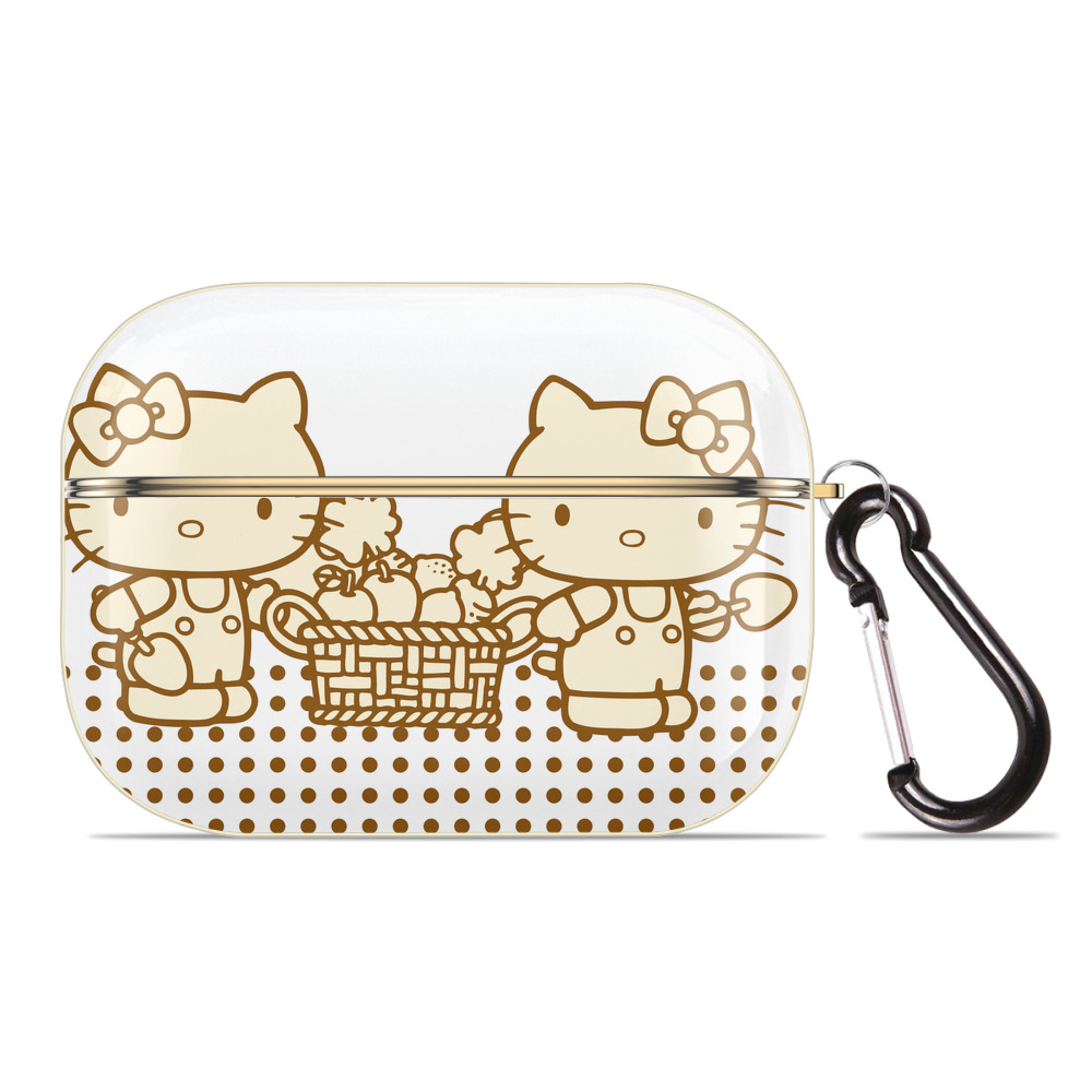 （画像用） Hello Kitty ハローキティ 【AirPods Pro用】ハードシェル保護ケース｜耐衝撃・防指紋・カラビナ付き商品仕様