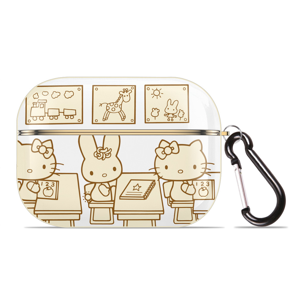 （画像用） Hello Kitty ハローキティ 【AirPods Pro用】ハードシェル保護ケース｜耐衝撃・防指紋・カラビナ付き商品仕様