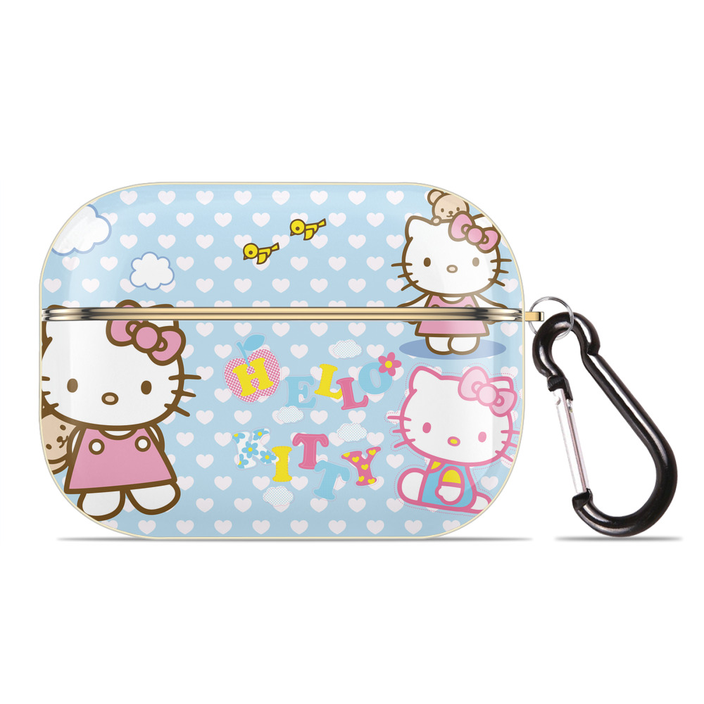 （画像用） Hello Kitty ハローキティ 【AirPods Pro用】ハードシェル保護ケース｜耐衝撃・防指紋・カラビナ付き商品仕様