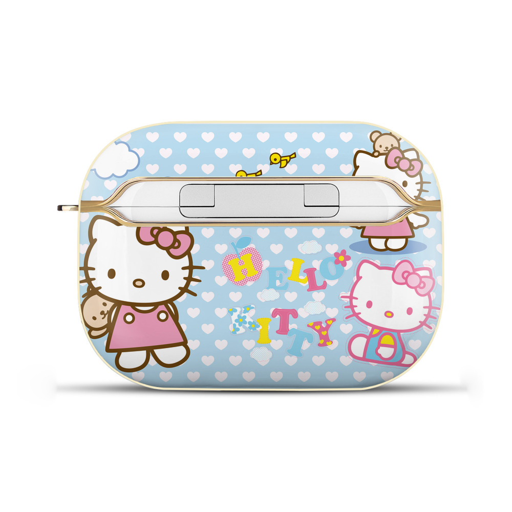 （画像用） Hello Kitty ハローキティ 【AirPods Pro用】ハードシェル保護ケース｜耐衝撃・防指紋・カラビナ付き商品仕様