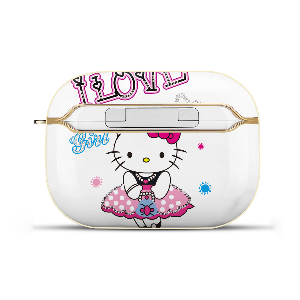 （画像用） Hello Kitty ハローキティ 【AirPods Pro用】ハードシェル保護ケース｜耐衝撃・防指紋・カラビナ付き商品仕様