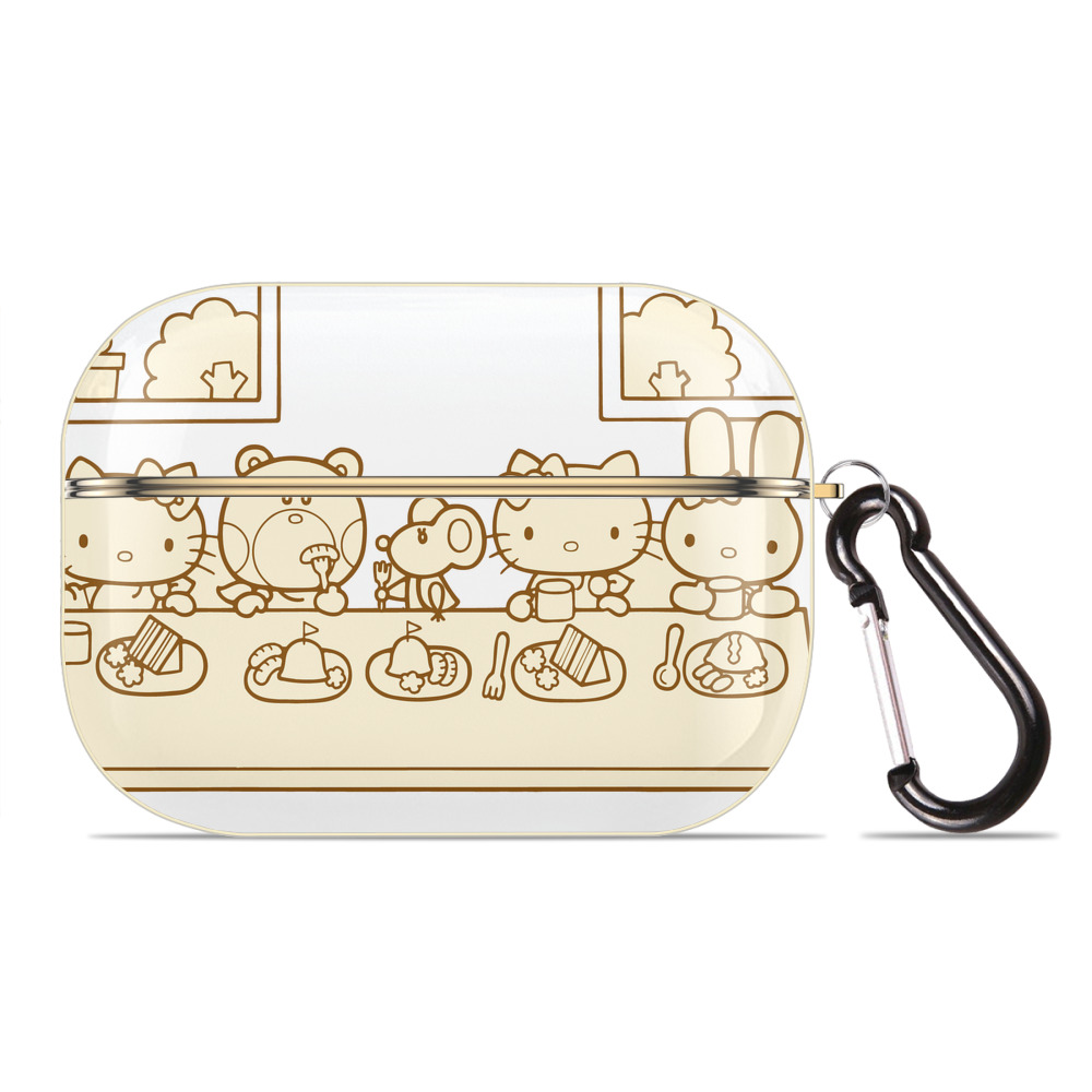 （画像用） Hello Kitty ハローキティ 【AirPods Pro用】ハードシェル保護ケース｜耐衝撃・防指紋・カラビナ付き商品仕様