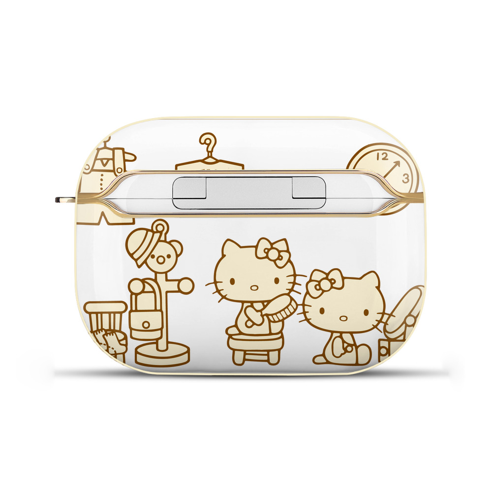 （画像用） Hello Kitty ハローキティ 【AirPods Pro用】ハードシェル保護ケース｜耐衝撃・防指紋・カラビナ付き商品仕様