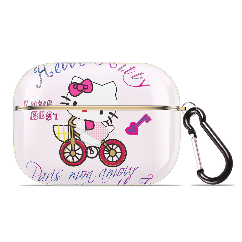 （画像用） Hello Kitty ハローキティ 【AirPods Pro用】ハードシェル保護ケース｜耐衝撃・防指紋・カラビナ付き商品仕様
