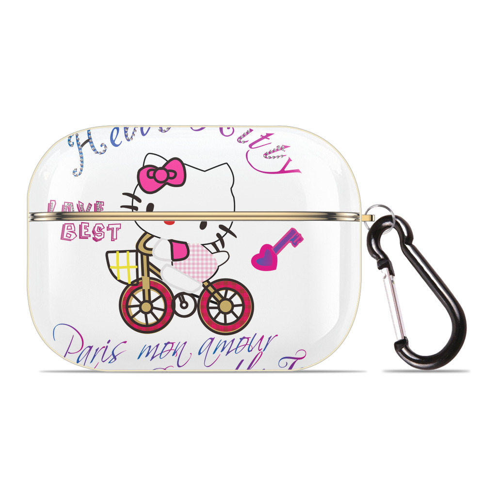 （画像用） Hello Kitty ハローキティ 【AirPods Pro用】ハードシェル保護ケース｜耐衝撃・防指紋・カラビナ付き商品仕様
