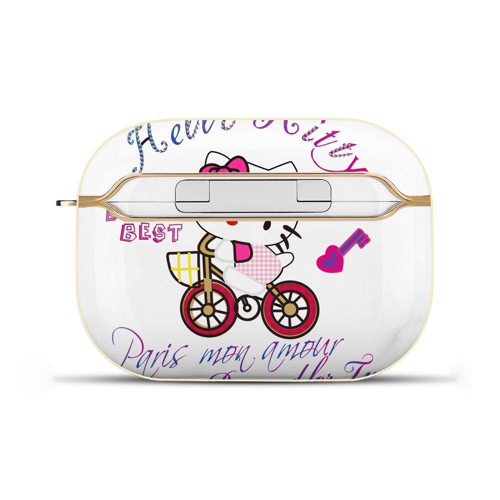 （画像用） Hello Kitty ハローキティ 【AirPods Pro用】ハードシェル保護ケース｜耐衝撃・防指紋・カラビナ付き商品仕様