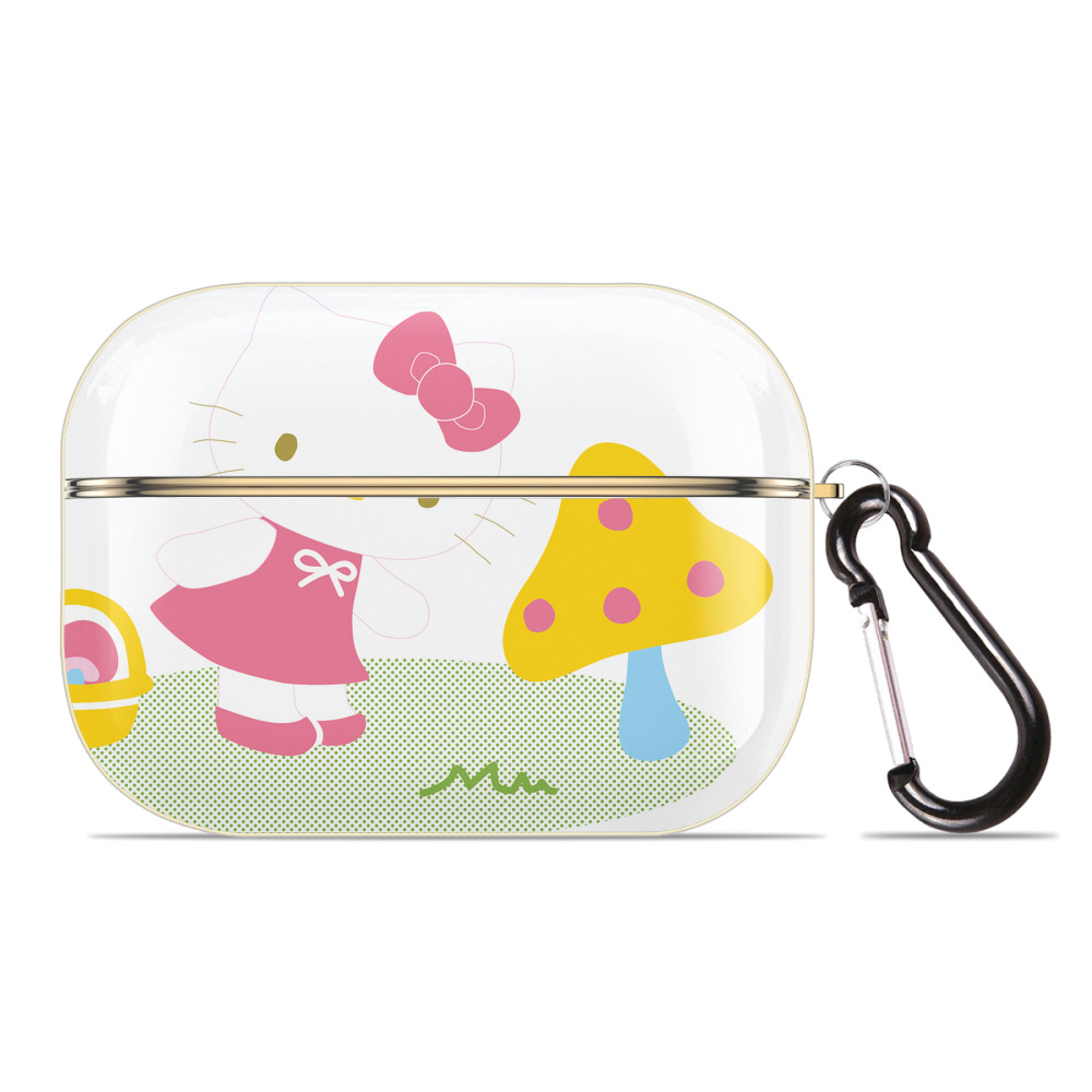 （画像用） Hello Kitty ハローキティ 【AirPods Pro用】ハードシェル保護ケース｜耐衝撃・防指紋・カラビナ付き商品仕様