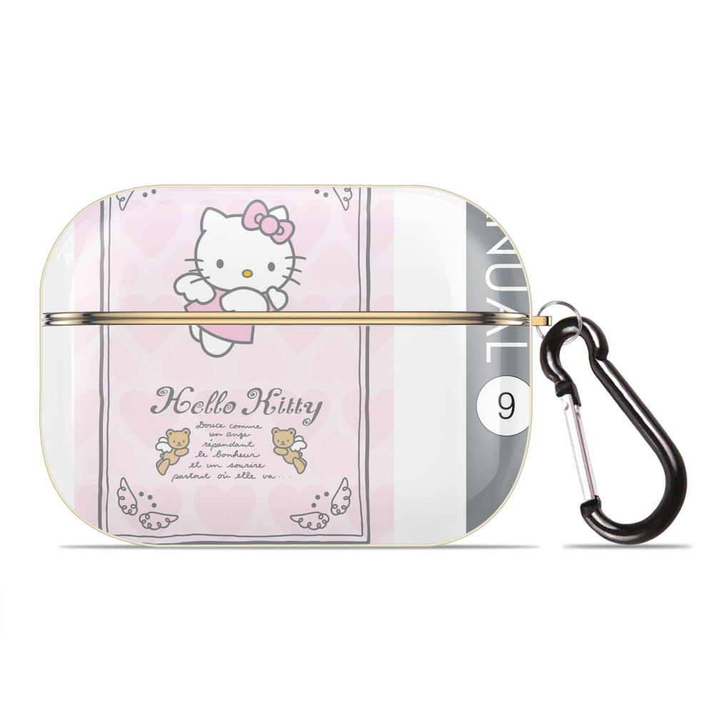 （画像用） Hello Kitty ハローキティ 【AirPods Pro用】ハードシェル保護ケース｜耐衝撃・防指紋・カラビナ付き商品仕様