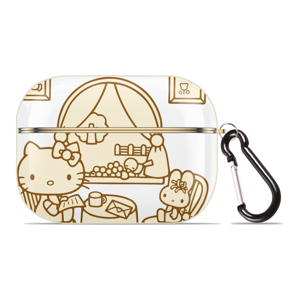 （画像用） Hello Kitty ハローキティ 【AirPods Pro用】ハードシェル保護ケース｜耐衝撃・防指紋・カラビナ付き商品仕様
