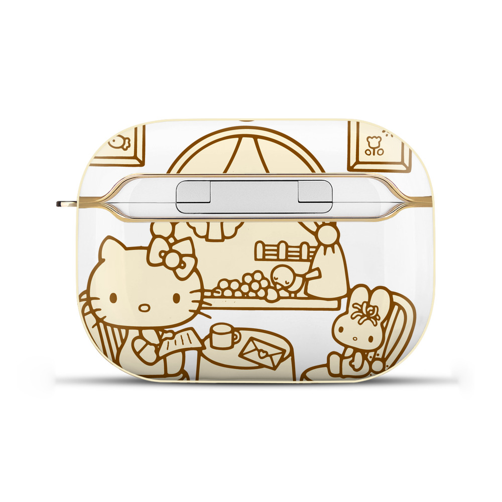 （画像用） Hello Kitty ハローキティ 【AirPods Pro用】ハードシェル保護ケース｜耐衝撃・防指紋・カラビナ付き商品仕様