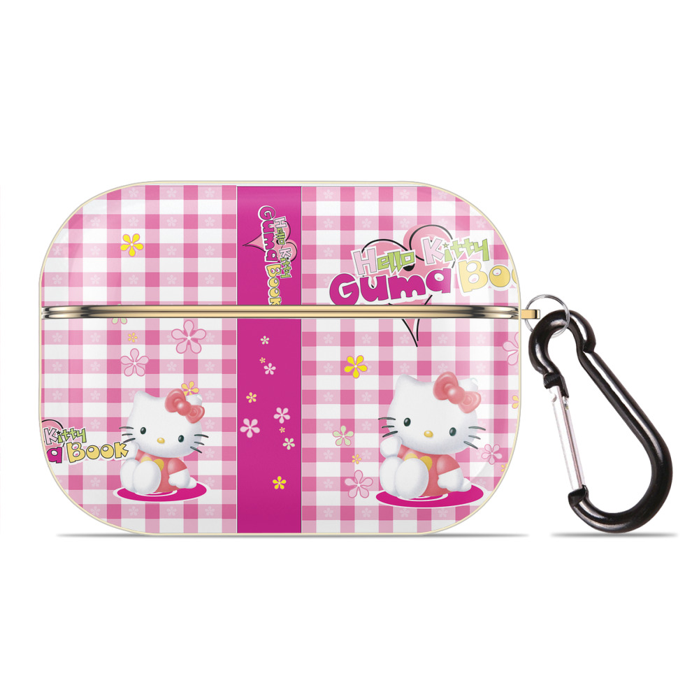 （画像用） Hello Kitty ハローキティ 【AirPods Pro用】ハードシェル保護ケース｜耐衝撃・防指紋・カラビナ付き商品仕様