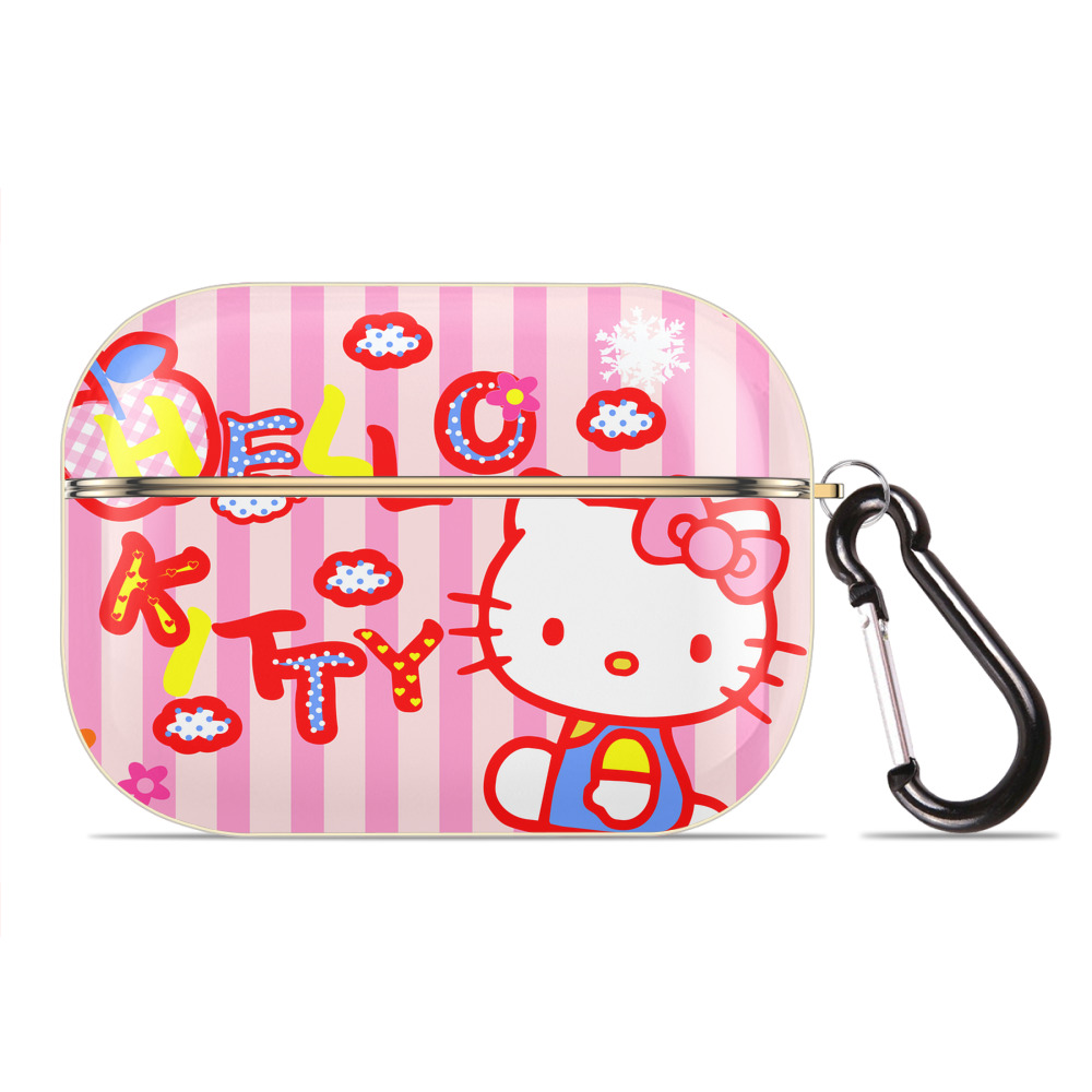 （画像用） Hello Kitty ハローキティ 【AirPods Pro用】ハードシェル保護ケース｜耐衝撃・防指紋・カラビナ付き商品仕様