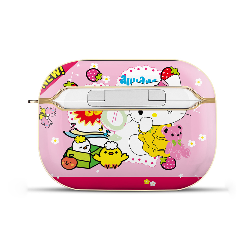 （画像用） Hello Kitty ハローキティ 【AirPods Pro用】ハードシェル保護ケース｜耐衝撃・防指紋・カラビナ付き商品仕様