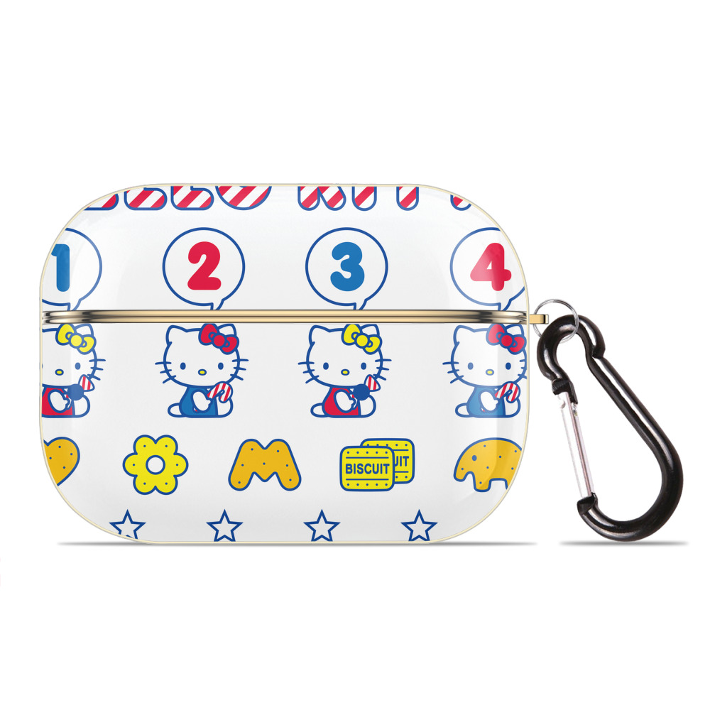 （画像用） Hello Kitty ハローキティ 【AirPods Pro用】ハードシェル保護ケース｜耐衝撃・防指紋・カラビナ付き商品仕様