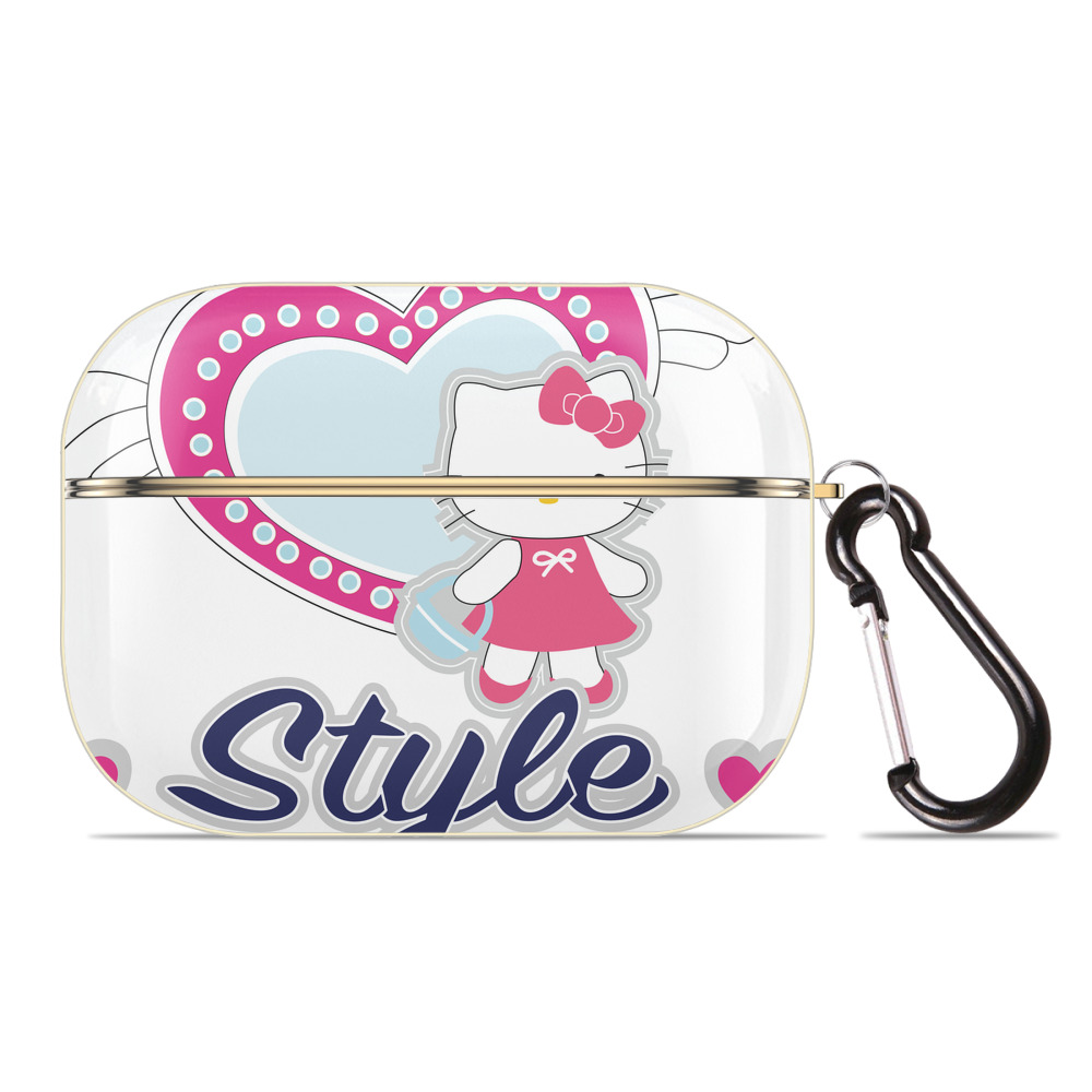 （画像用） Hello Kitty ハローキティ 【AirPods Pro用】ハードシェル保護ケース｜耐衝撃・防指紋・カラビナ付き商品仕様