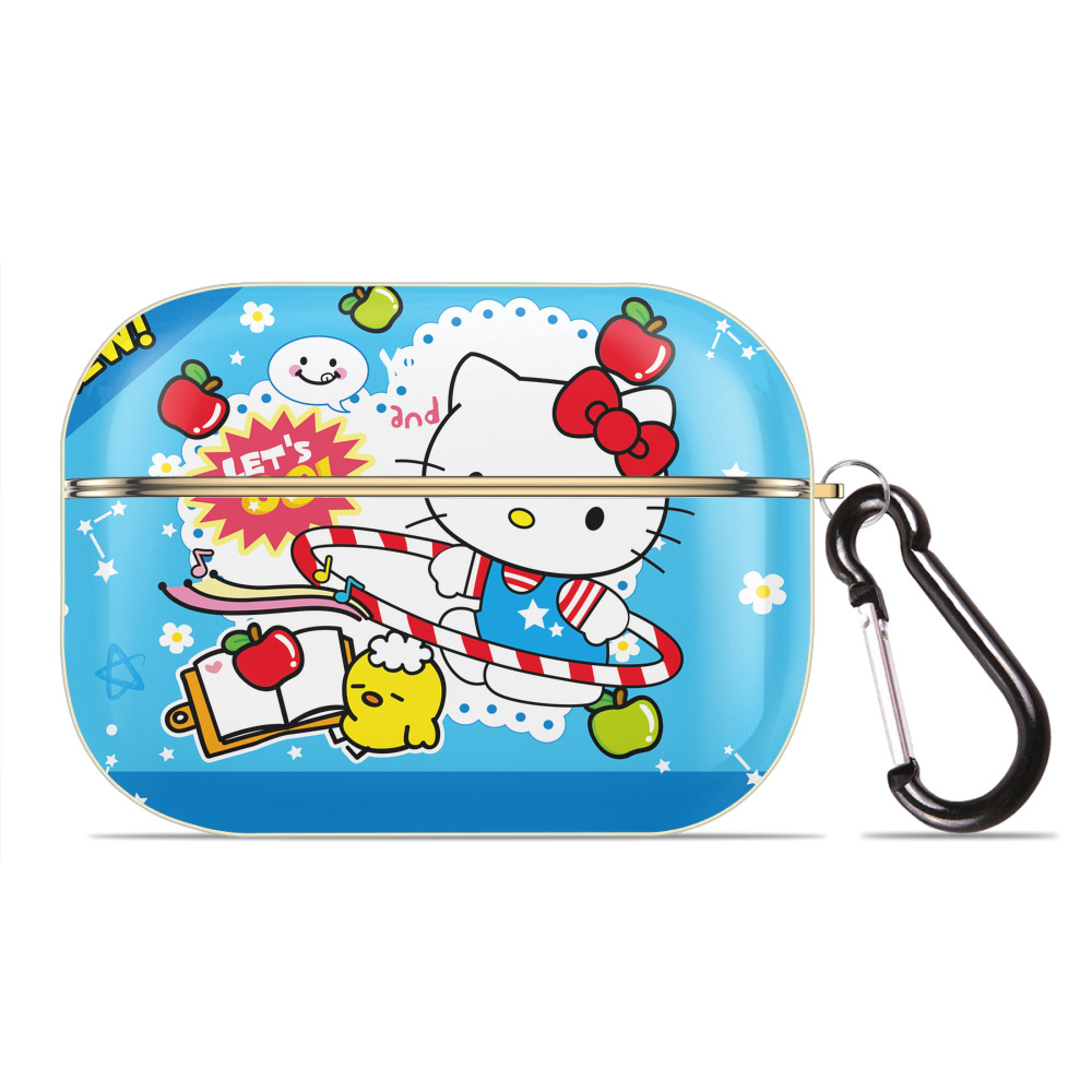 （画像用） Hello Kitty ハローキティ 【AirPods Pro用】ハードシェル保護ケース｜耐衝撃・防指紋・カラビナ付き商品仕様