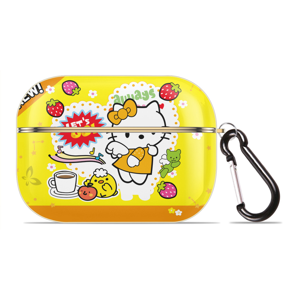 （画像用） Hello Kitty ハローキティ 【AirPods Pro用】ハードシェル保護ケース｜耐衝撃・防指紋・カラビナ付き商品仕様