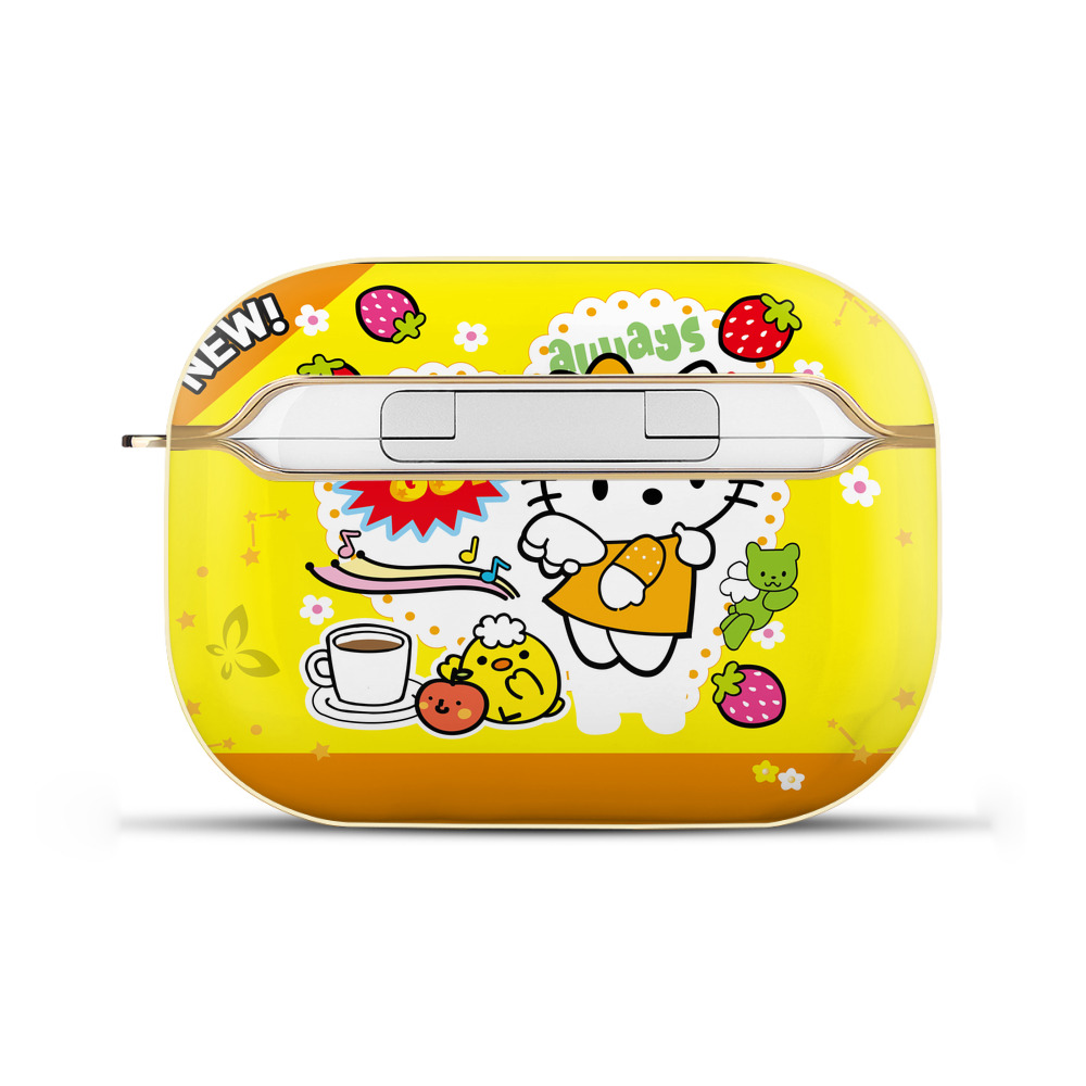 （画像用） Hello Kitty ハローキティ 【AirPods Pro用】ハードシェル保護ケース｜耐衝撃・防指紋・カラビナ付き商品仕様