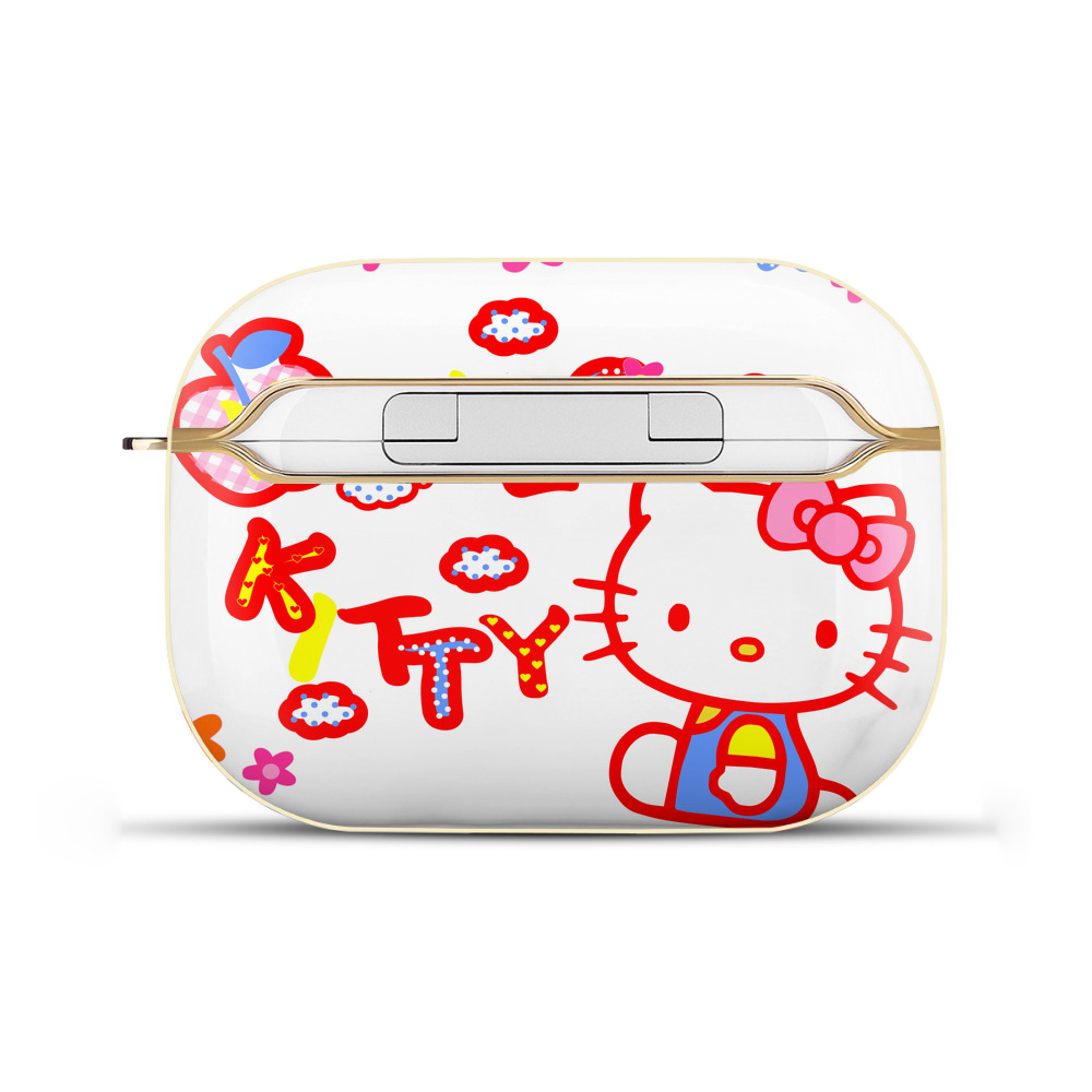 （画像用） Hello Kitty ハローキティ 【AirPods Pro用】ハードシェル保護ケース｜耐衝撃・防指紋・カラビナ付き商品仕様