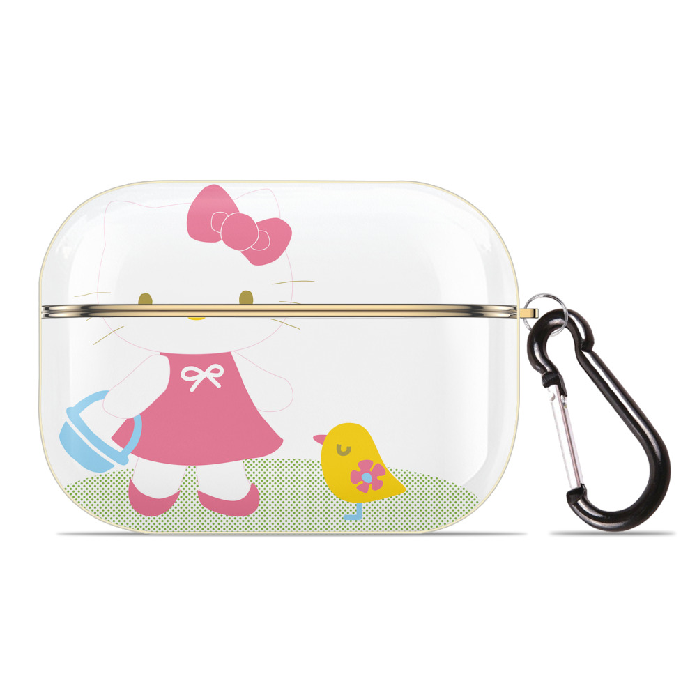 （画像用） Hello Kitty ハローキティ 【AirPods Pro用】ハードシェル保護ケース｜耐衝撃・防指紋・カラビナ付き商品仕様