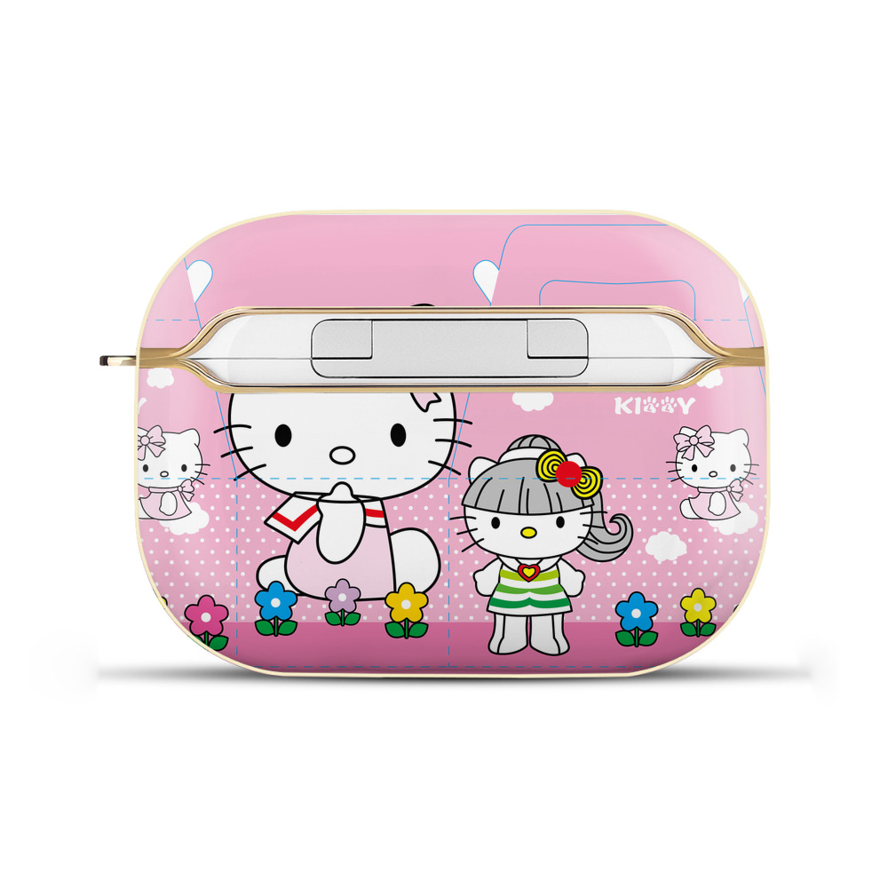 （画像用） Hello Kitty ハローキティ 【AirPods Pro用】ハードシェル保護ケース｜耐衝撃・防指紋・カラビナ付き商品仕様
