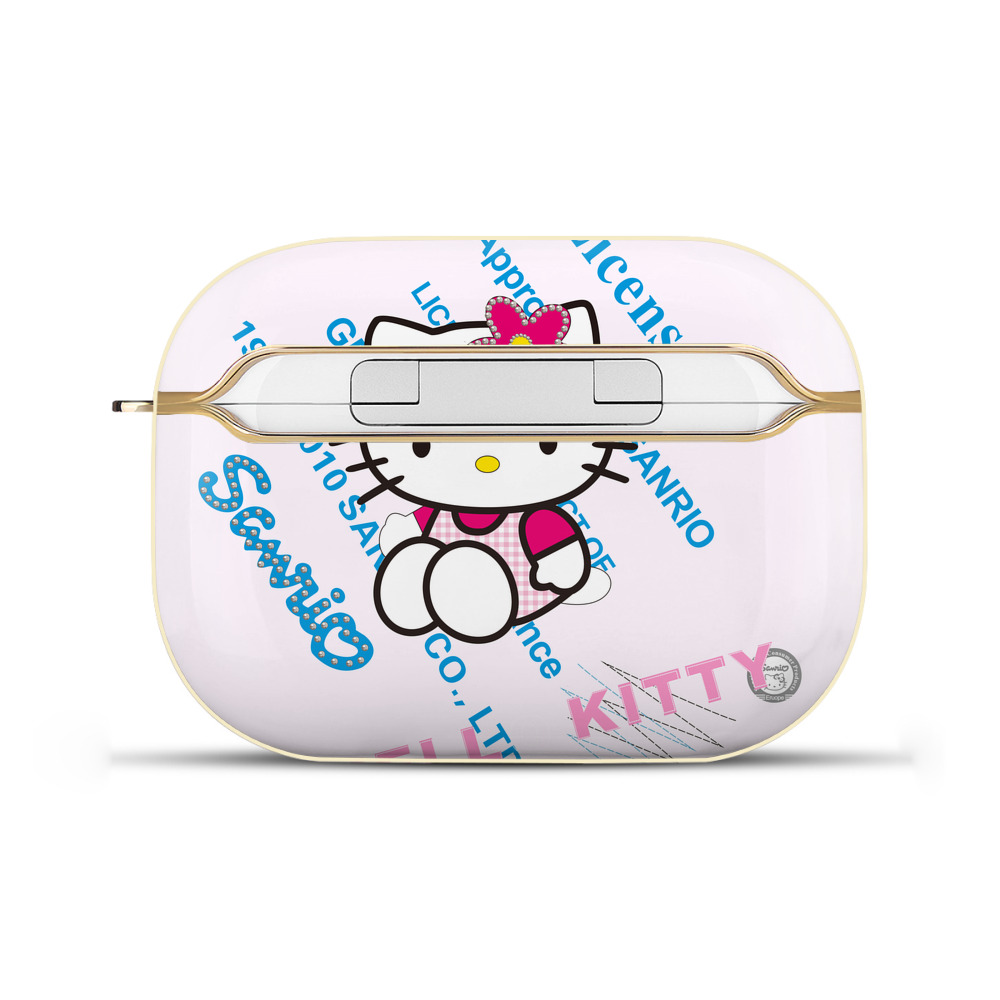 （画像用） Hello Kitty ハローキティ 【AirPods Pro用】ハードシェル保護ケース｜耐衝撃・防指紋・カラビナ付き商品仕様