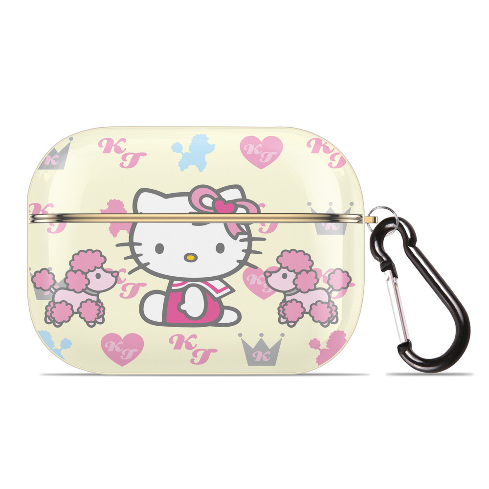 （画像用） Hello Kitty ハローキティ 【AirPods Pro用】ハードシェル保護ケース｜耐衝撃・防指紋・カラビナ付き商品仕様