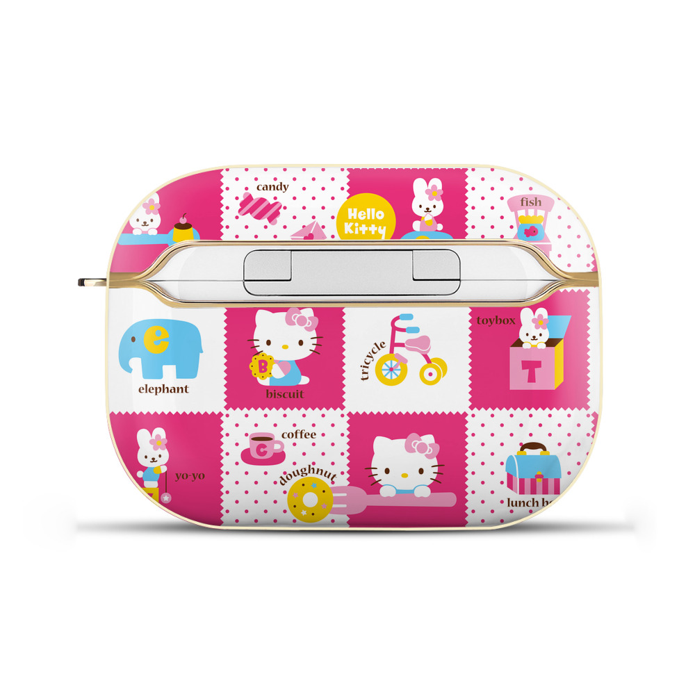 （画像用） Hello Kitty ハローキティ 【AirPods Pro用】ハードシェル保護ケース｜耐衝撃・防指紋・カラビナ付き商品仕様