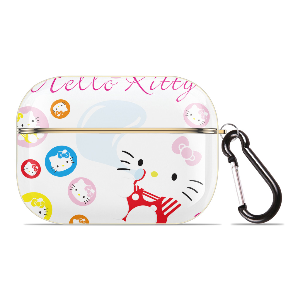（画像用） Hello Kitty ハローキティ 【AirPods Pro用】ハードシェル保護ケース｜耐衝撃・防指紋・カラビナ付き商品仕様