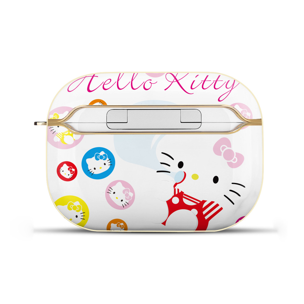 （画像用） Hello Kitty ハローキティ 【AirPods Pro用】ハードシェル保護ケース｜耐衝撃・防指紋・カラビナ付き商品仕様