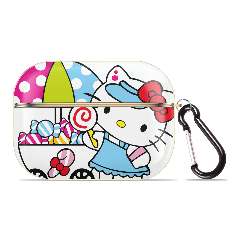 （画像用） Hello Kitty ハローキティ 【AirPods Pro用】ハードシェル保護ケース｜耐衝撃・防指紋・カラビナ付き商品仕様