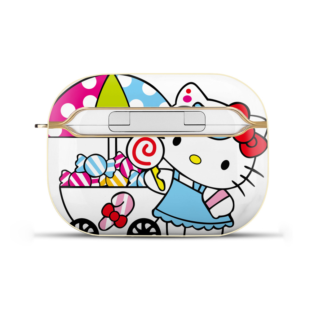 （画像用） Hello Kitty ハローキティ 【AirPods Pro用】ハードシェル保護ケース｜耐衝撃・防指紋・カラビナ付き商品仕様