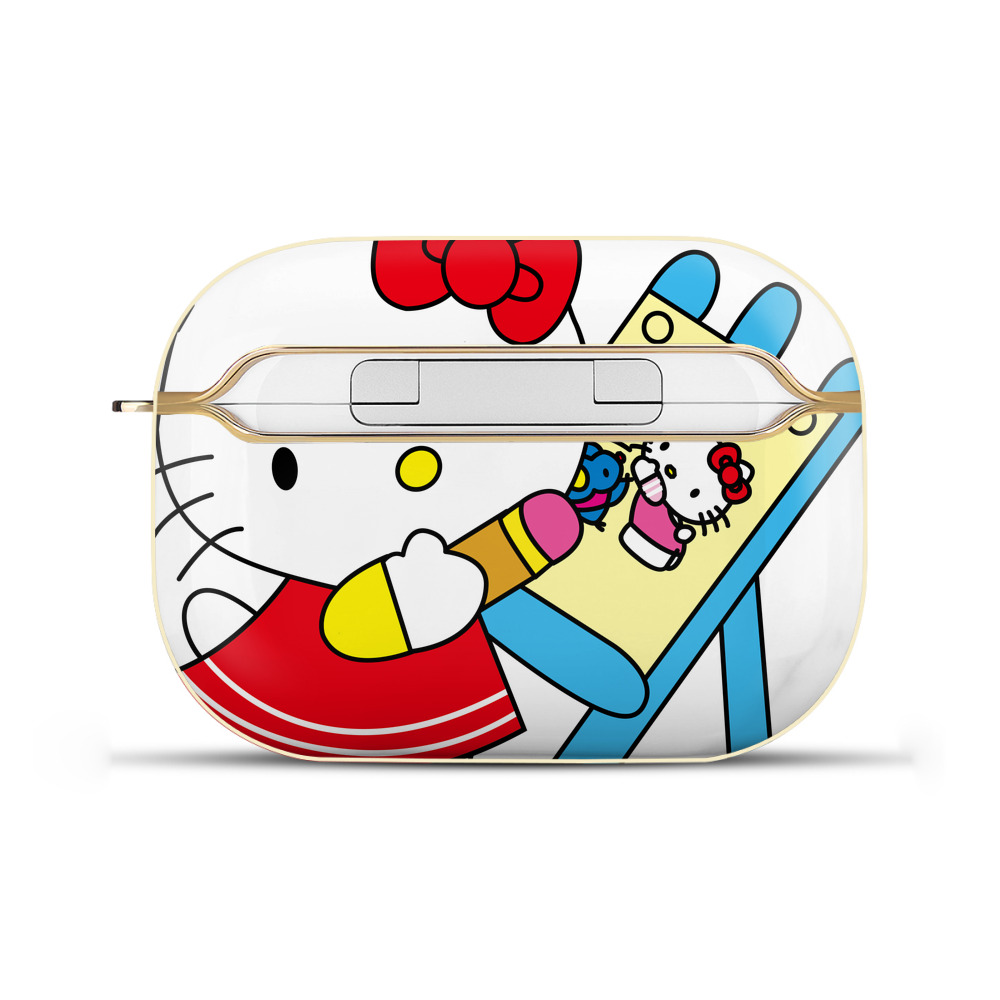 （画像用） Hello Kitty ハローキティ 【AirPods Pro用】ハードシェル保護ケース｜耐衝撃・防指紋・カラビナ付き商品仕様