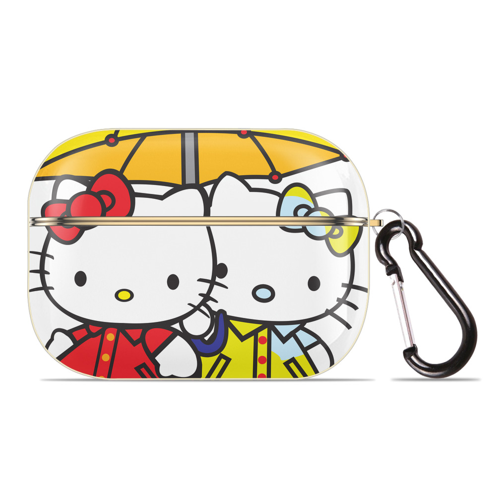 （画像用） Hello Kitty ハローキティ 【AirPods Pro用】ハードシェル保護ケース｜耐衝撃・防指紋・カラビナ付き商品仕様